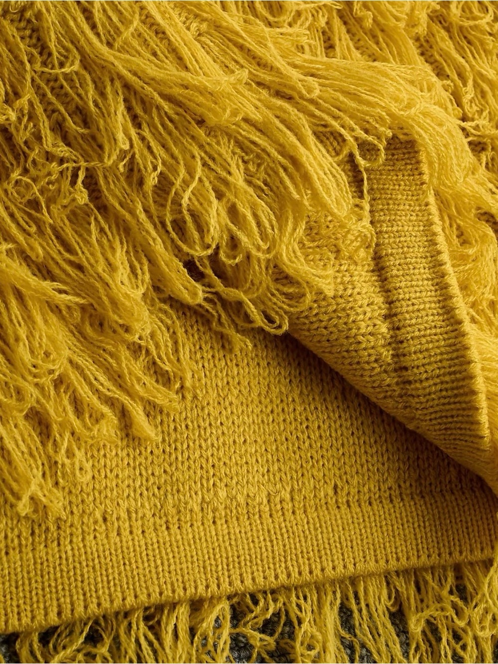 💛 SHN Sleeveless Fringe Knit Dress - Picture 4 of 5